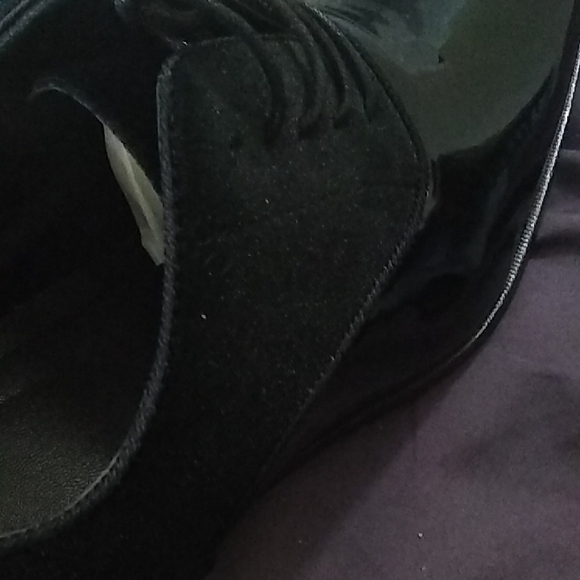 Bees #4 Sleek, Black Shiny!! Size 11 Real Leather And A Pinch Of Suede Stingers main image 4